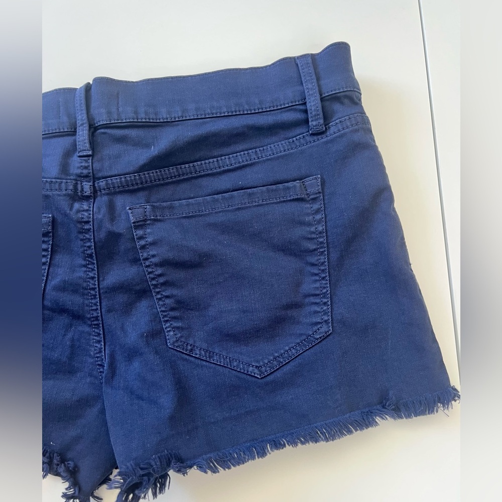 LOFT Dark Blue Shorts Cutoffs Size 6 - Picture 8 of 14